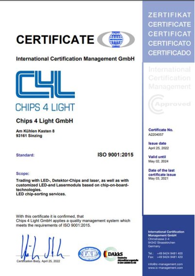 Zertifikat ISO 9001E 2023